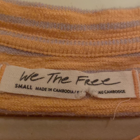 FREE PEOPLE-orange summer crop top!! - Picture 2 of 3